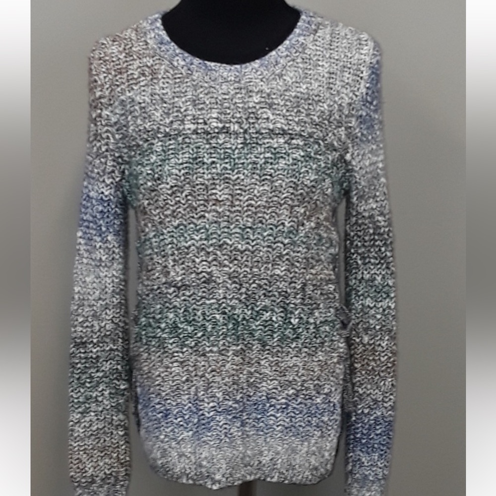 Stunning ombré Lucky brand sweater with tie up sides excellent condition